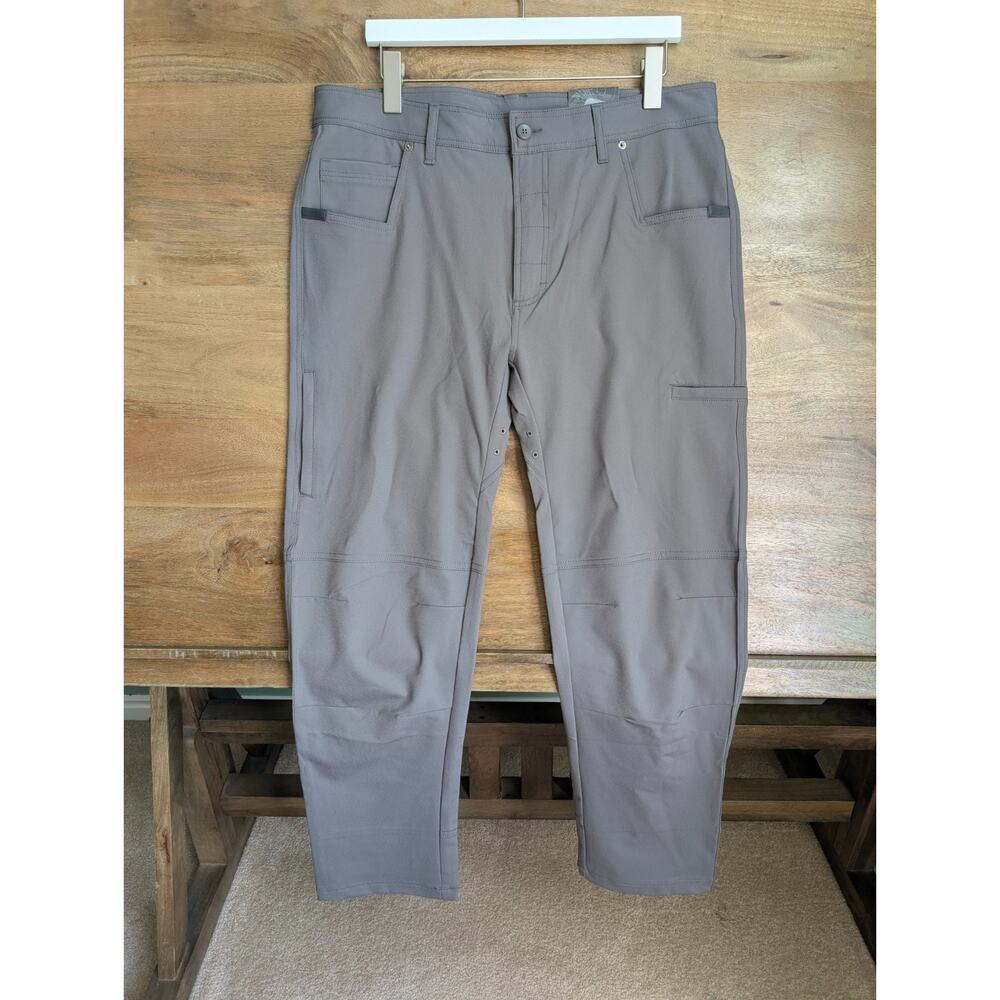 NWT Agonic LWP v2 Pants Mens 36/32 Gray Lightweight Moisture-Wicking Tapered Leg